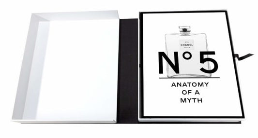 "Exquisite Chanel No. 5 Boxed Luxury Table Book – a visual journey through timeless elegance, encapsulating the iconic fragrance's history and allure."
