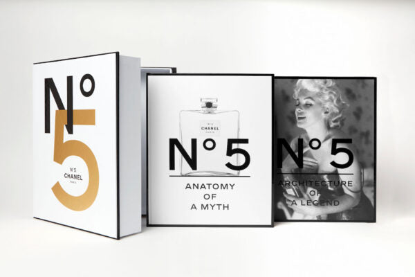 "Exquisite Chanel No. 5 Boxed Luxury Table Book – a visual journey through timeless elegance, encapsulating the iconic fragrance's history and allure."