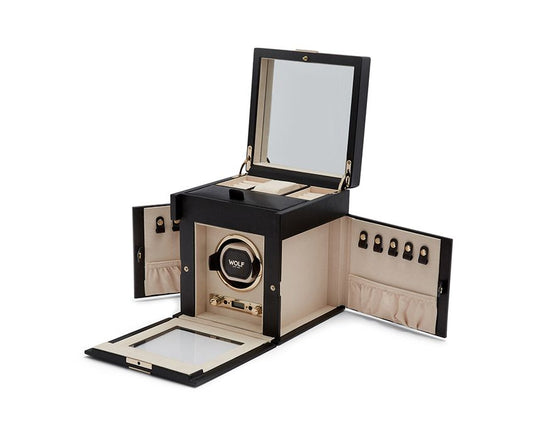 Wolf 1834 PALERMO SINGLE WINDER WITH JEWELLERY STORAGE