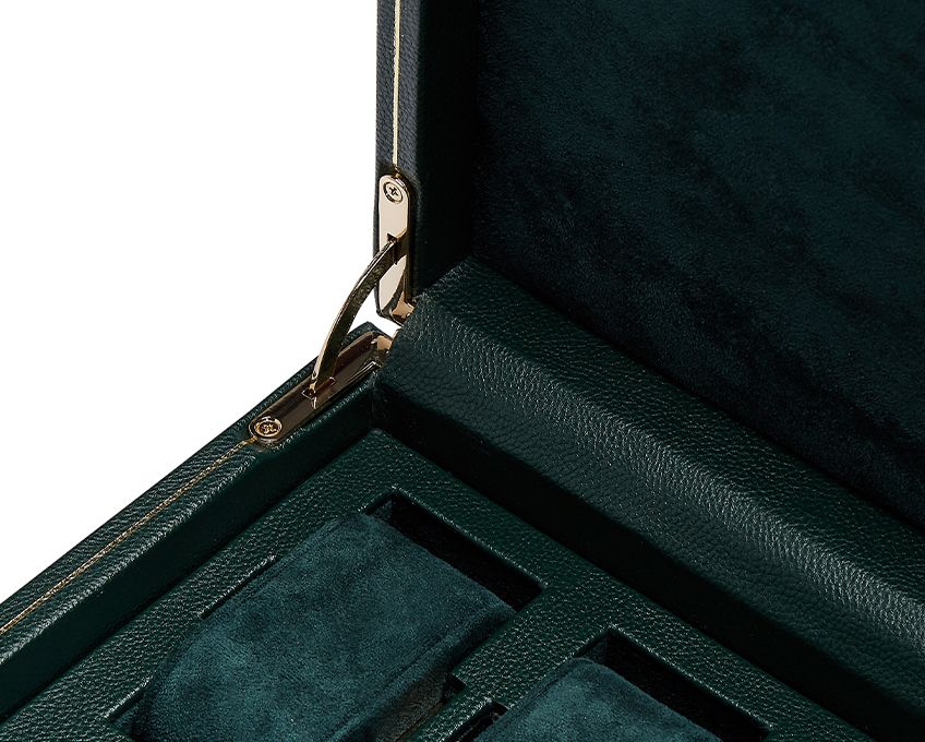 Wolf 1834 BRITISH RACING 10 PIECE WATCH BOX WITH STORAGE