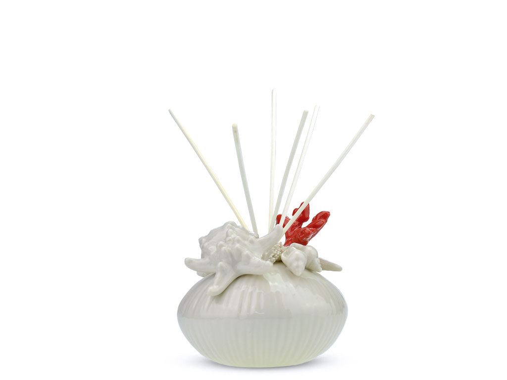PORCELAIN DIFFUSERS WITH CAPODIMONTE STICKS - MARINE LINE Erbolinea