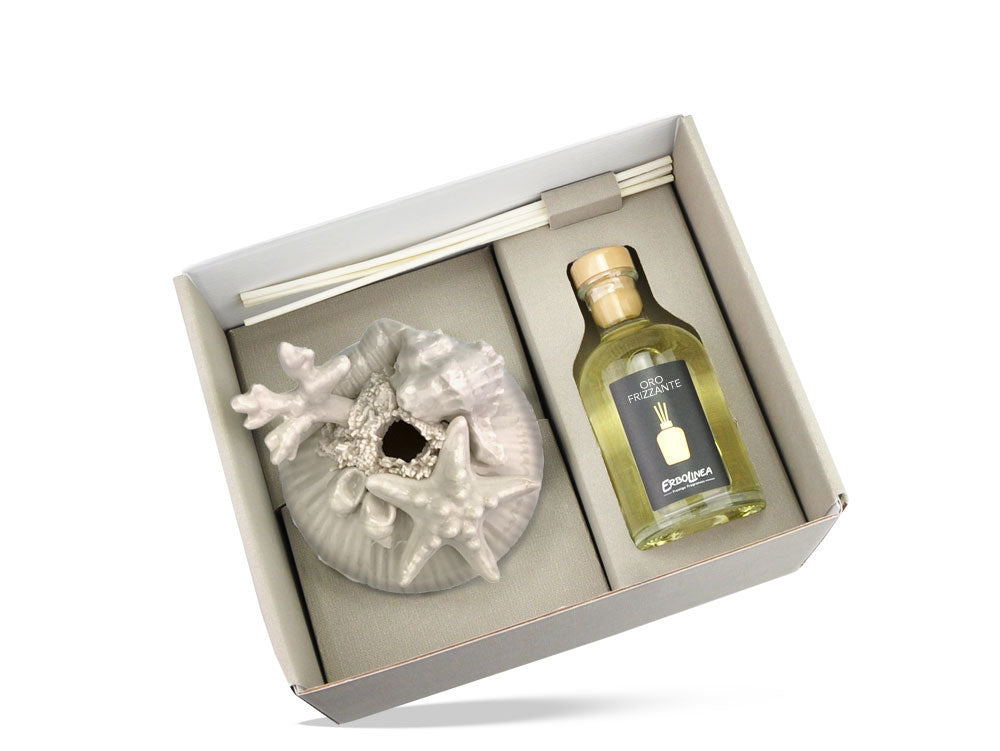 PORCELAIN DIFFUSERS WITH CAPODIMONTE STICKS - MARINE LINE Erbolinea