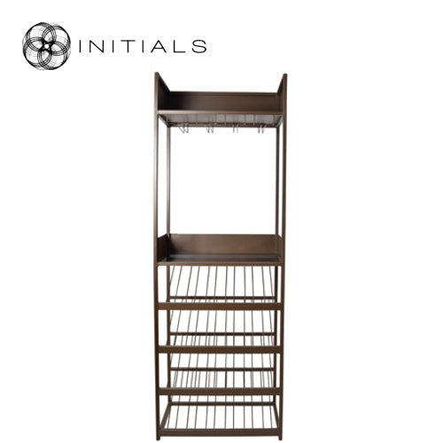 Initials by Haans Wine cabinet skyscraper in bronze